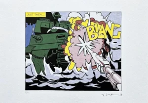 After Roy Lichtenstein, "Live Ammo Blang", 1990s, Silk-Screen
