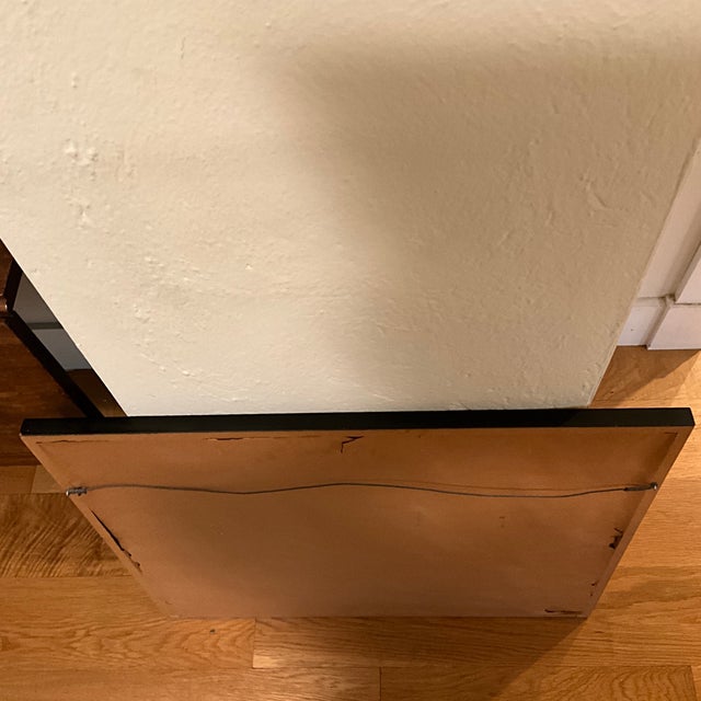 1960s Thai Temple Rubbing Featuring Three Horses Charcoal on Rice Paper Gold Frame For Sale - Image 11 of 12