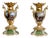 Antique Louis Philippe Vases in Polychrome Porcelain Depicting Romantic Scenes, France, 19th Century, Set of 2 For Sale