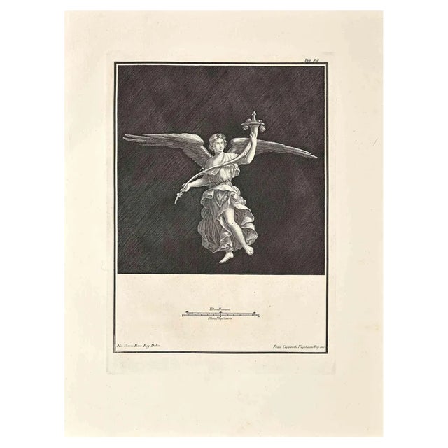 Francesco Cepparoli, Ancient Roman Fresco, Etching, 18th Century For Sale