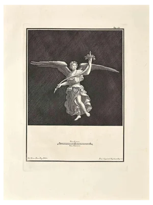 Francesco Cepparoli, Ancient Roman Fresco, Etching, 18th Century