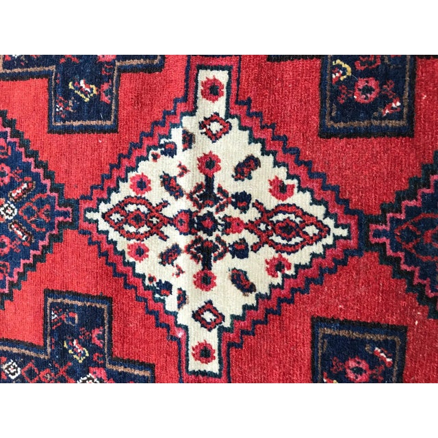 Vintage Senneh Kurdish Carpet For Sale - Image 6 of 14