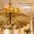 Handmade Brass Flower Ceiling Light, Floral Semi Flush Mount, Hammered Brass Chandelier, Vintage Lotus Ceiling Fixture, Art Deco Lighting For Sale - Image 6 of 18