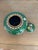 Vintage Chinese Green Cloisonné Prunus Blossom Lidded Ginger Jar For Sale - Image 4 of 6