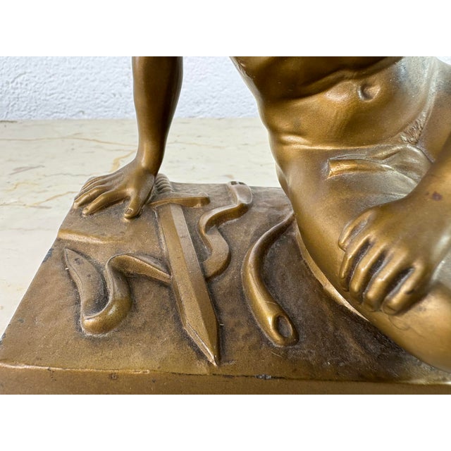 Early 20th Century Death of a Gladiator Italian Italian Sculpture For Sale - Image 9 of 10