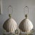 Eggshell Vintage Coastal Ceramic Clam Shell Shape Lamps - a Pair For Sale - Image 8 of 8