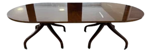 Dennis & Leen–Attributed Regency Style Double-Pedestal Dining Table — 104”