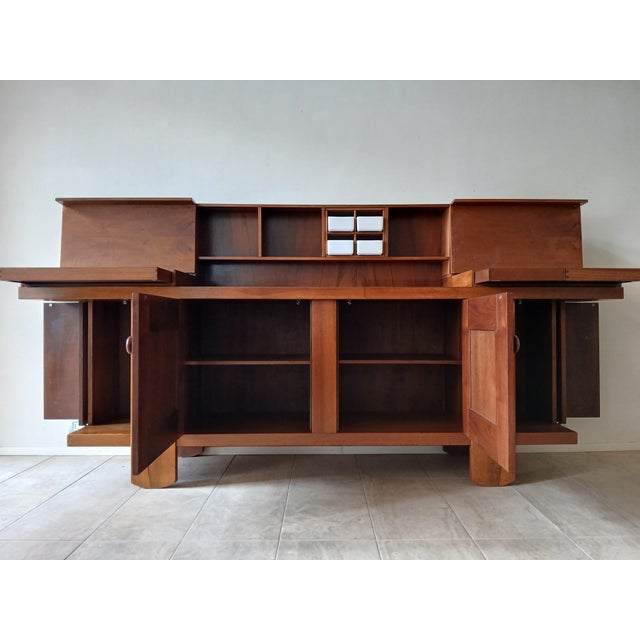 Wood Sideboard by Silvio Coppola for Bernini, 1970s For Sale - Image 7 of 18