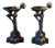 1920s Art Deco Spelter Figural Compote Sculptures- a Pair For Sale