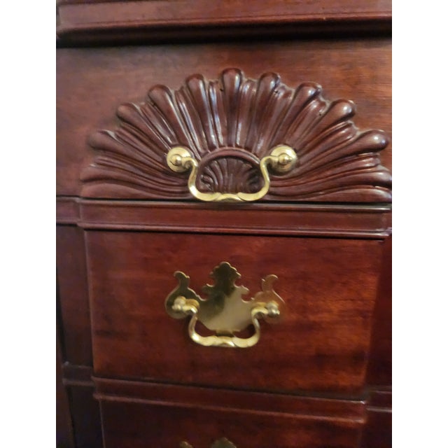 Brown Thomasville Vintage Chippendale Style Dresser For Sale - Image 8 of 8