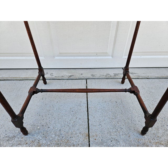 Brown Crotch Mahogany Georgian Spider Leg Side Table With Drawer For Sale - Image 8 of 11