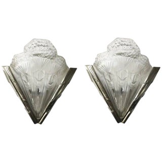 French Art Deco Sconces - a Pair For Sale