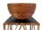 Boho Chic Vintage Monumental Crespi Style Split Reed Bowl For Sale - Image 3 of 9