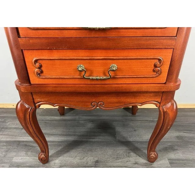 Vintage Louis XVI French Carved Nightstand For Sale - Image 4 of 12