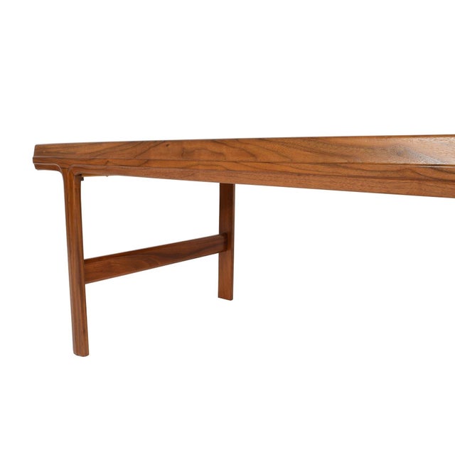 Wood Mid 20th Century Attributed to Johannes Andersen for Trensum Walnut Coffee Table For Sale - Image 7 of 12