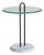 Italian Marble Glass Side Table Attr Vico Magistretti for Cattelan Italia, 1980s For Sale