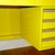 1980s Yellow Veneer Desk with Glass Side Panels, 1980 For Sale - Image 5 of 10