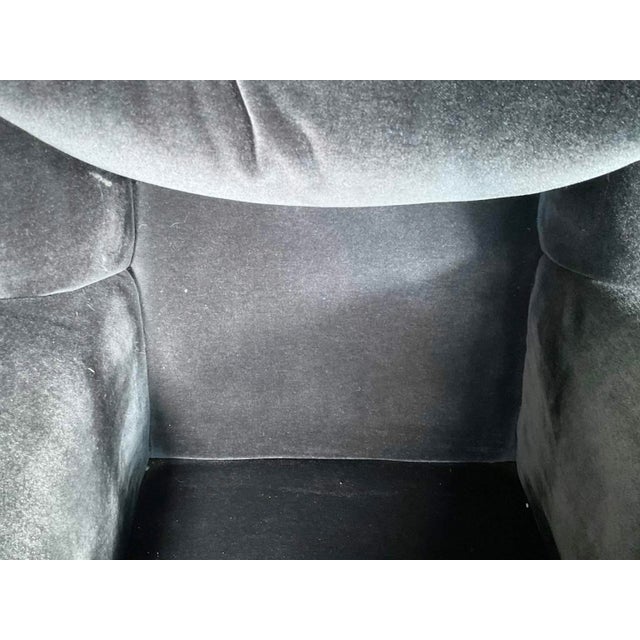 Late 19th Century Stunning Blue Velvet Empire Revival Accent Chairs (Pair) For Sale In Boston - Image 6 of 18