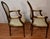 Off-white 1930s French Louis XV Carved Walnut Set of 6 Dining Room Chairs / 2 Arm & 4 Side For Sale - Image 8 of 18