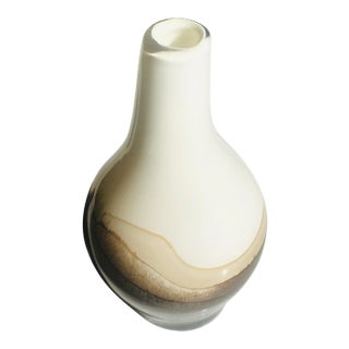 Murano Italian Ombre Glass Vase 1970s Hand Blown Mid Century Modern For Sale