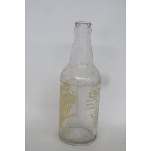 Mid-Century Modern Frostie Old Fashion Empty Root Beer Bottle 12oz Clear Glass 1950s Soda Pop 4867b For Sale - Image 3 of 16