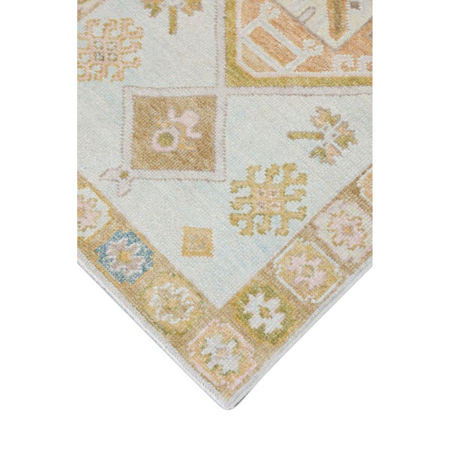 Modern Turkish Oushak Rug 2'10" x 12'1" For Sale In Houston - Image 6 of 10