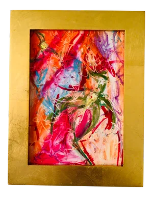 “Flower Vase” Original French Pastel Drawing by Erik Sulander 9x7