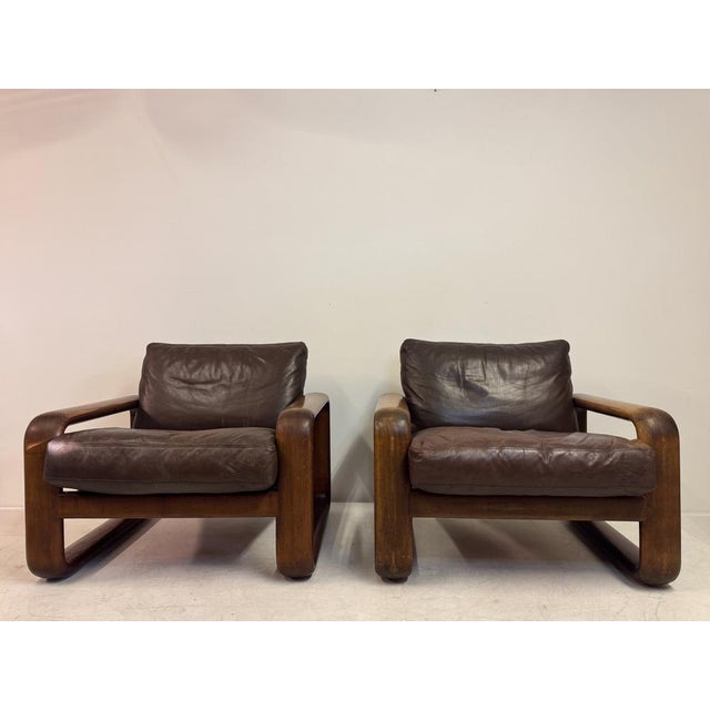 Pair of “Hombre” Lounge Chairs by Burkhard Vogtherr for Rosenthal, 1970s A striking pair of Hombre lounge chairs designed...