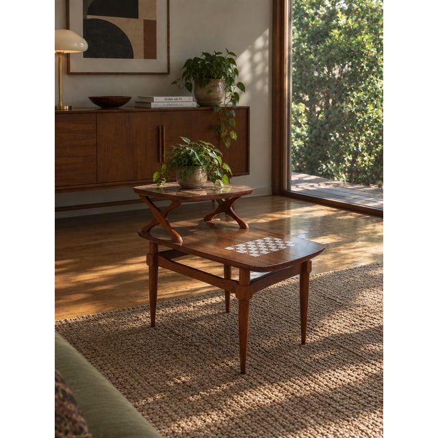 Mid-Century Tiled Checkerboard Danish-Style Side Table by Reiss Furniture For Sale - Image 13 of 13
