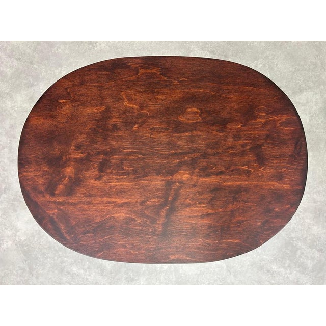 Oval table by arch. Marcel Kammerer for Thonet. Professionally stained and repolished. This piece is attributed to the...