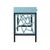 Not Yet Made - Made To Order Tiffany Writing Desk - Pool Blue For Sale - Image 5 of 9