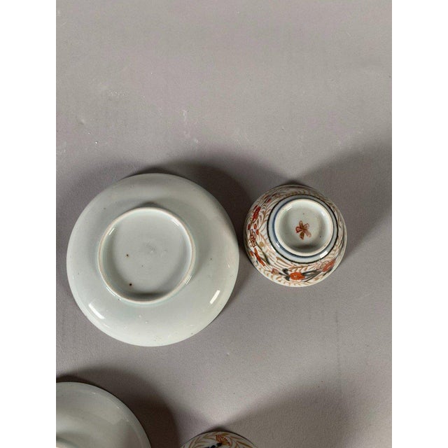 18th Century Porcelain Tea Cups Qianlong Period, Imari - 8 pcs For Sale - Image 9 of 12