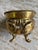 Hammered Brass Cachepot With Paw Feet For Sale - Image 4 of 9