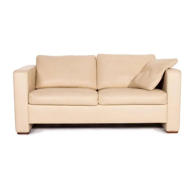 Beige Leather 2-Seater Sofa from Machalke For Sale - Image 12 of 12