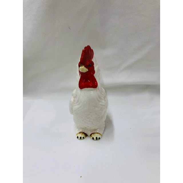 1940s Ceramic Rooster Figurine Marked Japan For Sale - Image 4 of 7