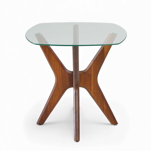 Craft Associates Adrian Pearsall for Craft Associates Mid Century Walnut Jacks Side Tables - Pair For Sale - Image 4 of 11