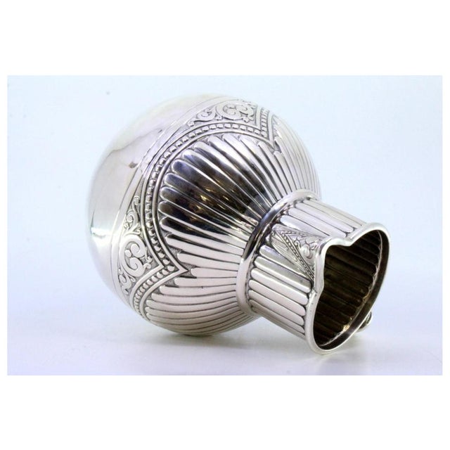 Fluted Silver Wine Jug For Sale - Image 5 of 8