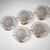 Metal Set of Five Wall Lights with Glass Shades, italy, Mid-20th Century For Sale - Image 7 of 10