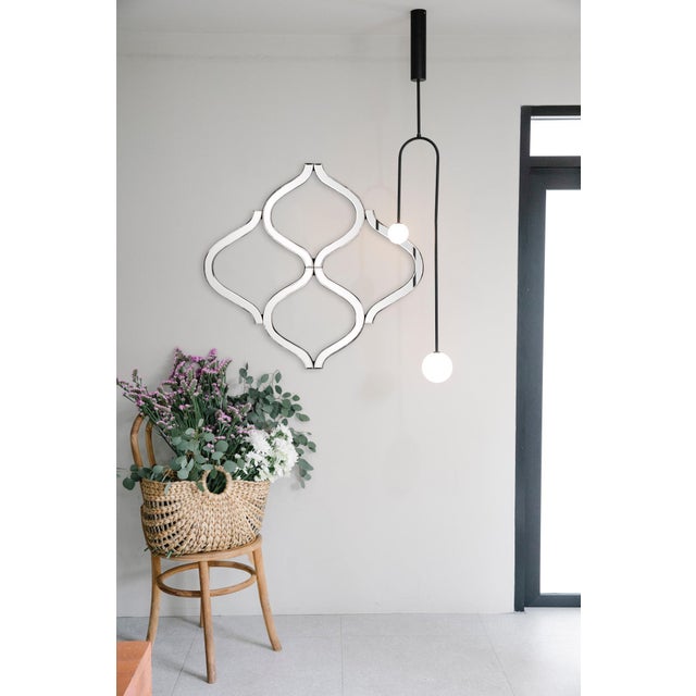 Contemporary Lattice Mirror For Sale - Image 3 of 9