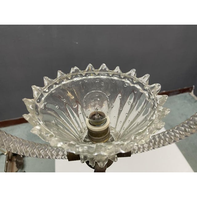 Ercole Barovier Murano Glass Pendant from Barovier, 1940s For Sale - Image 4 of 14