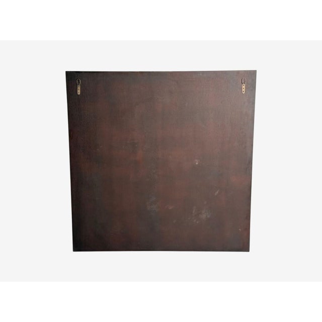 Art Deco Style, Antique Glass, Painted Wood, Square Venetian Wall Mirrors For Sale - Image 9 of 9