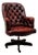 English Oxblood Chesterfield Office Chair For Sale