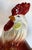 Green Large Vintage Mid 20th Century Hand Painted Ceramic Rooster For Sale - Image 8 of 12