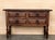 19th Century Catalan Spanish Carved Walnut Console Sofa Table, Four Drawers For Sale - Image 4 of 11