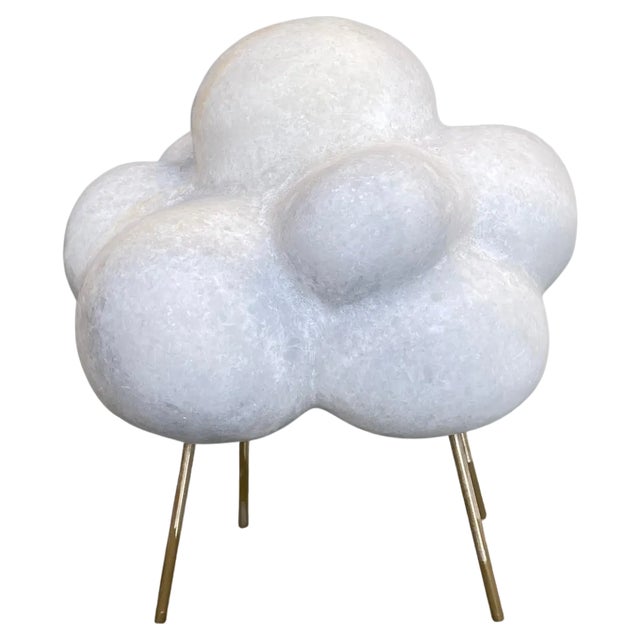 Cloud with Bronze Sticks Marble Sculpture by Tom Von Kaenel For Sale
