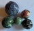 Modernist Mid-Century Sculpture of Experimental Glazed Pottery Moon Balls - Set of 5 For Sale - Image 15 of 16
