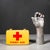 Mid-Century Industrial Metal First Aid Box c.1950 For Sale - Image 9 of 9