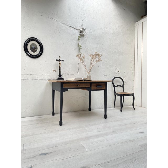 Painted Wooden Desk in Veneer For Sale - Image 17 of 18