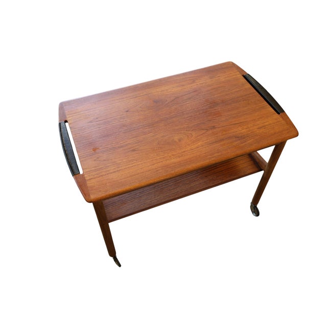 1970s Vintage Danish Teak Serving Trolley, 1960s For Sale - Image 5 of 18