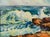 1950s Northern California Coastal Santa Cruz County Ocean Waves 1950 Plein Air For Sale - Image 5 of 6